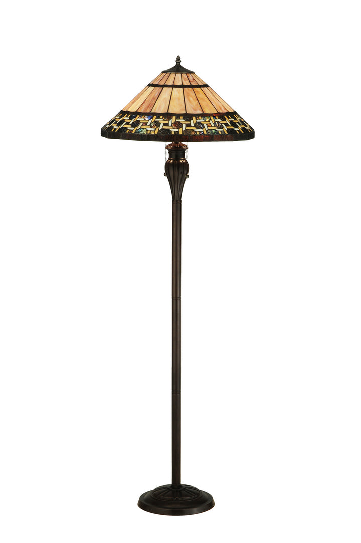 Meyda Tiffany Lighting 125113 Ilona Floor Lamp Lamp Bronze / Dark