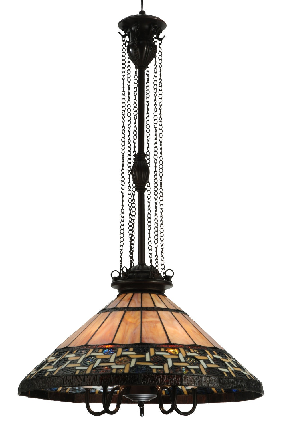 Meyda Tiffany Ilona 125116 Pendant Light - Craftsman Brown