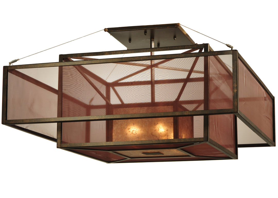 Meyda Tiffany Quadrato 125236 Ceiling Light - Copper