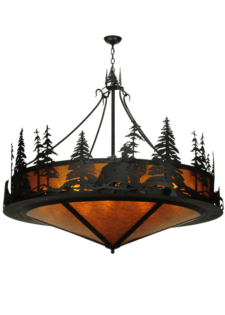 Meyda Tiffany Bear At Dusk 126551 Pendant Light - Nickel