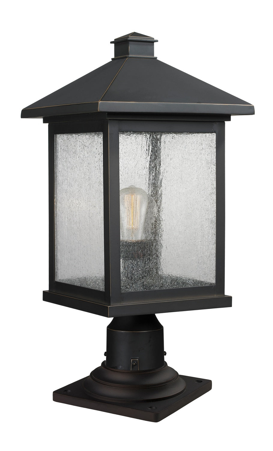 Z-Lite Lighting 531PHBR-533PM-ORB Modern Portland Outdoor Oil Rubbed Bronze