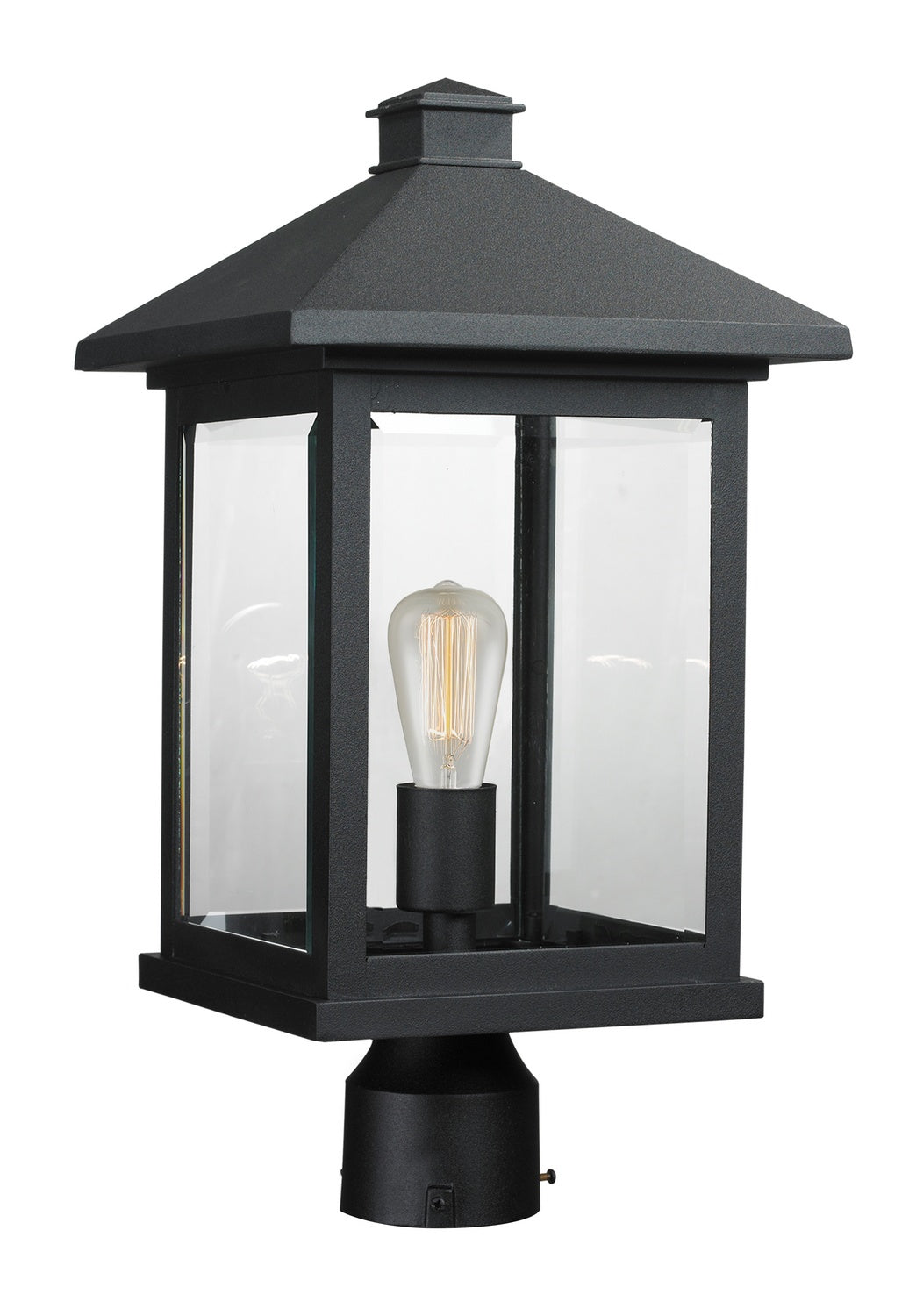 Z-Lite Lighting 531PHBR-BK  Portland Outdoor Black