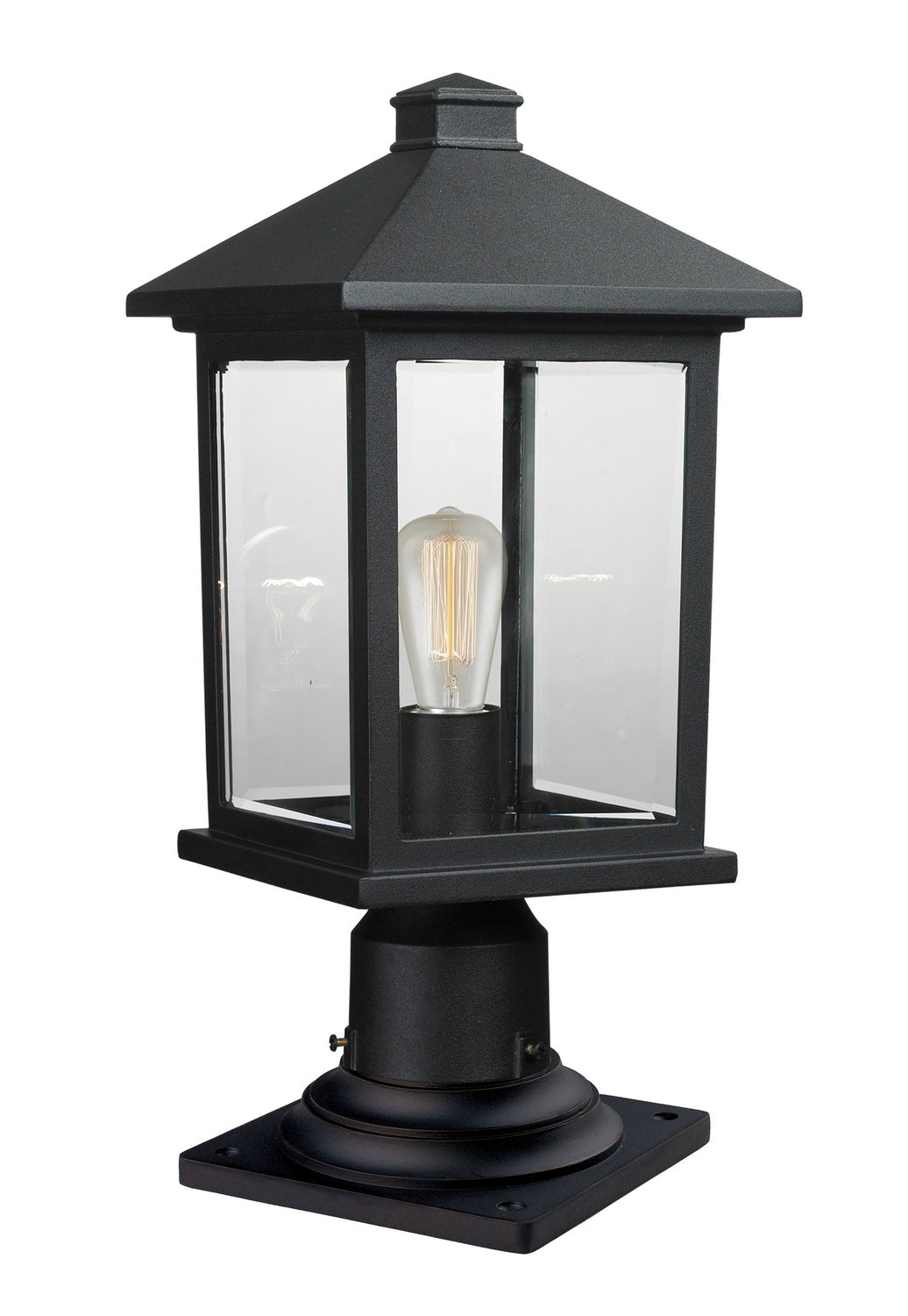 Z-Lite Lighting 531PHMR-533PM-BK Modern Portland Outdoor Black