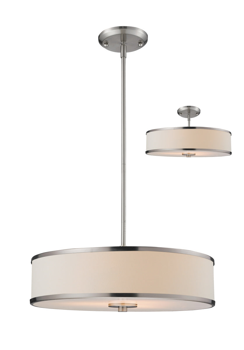 Z-Lite Cameo 183-20 Pendant Light - Brushed Nickel
