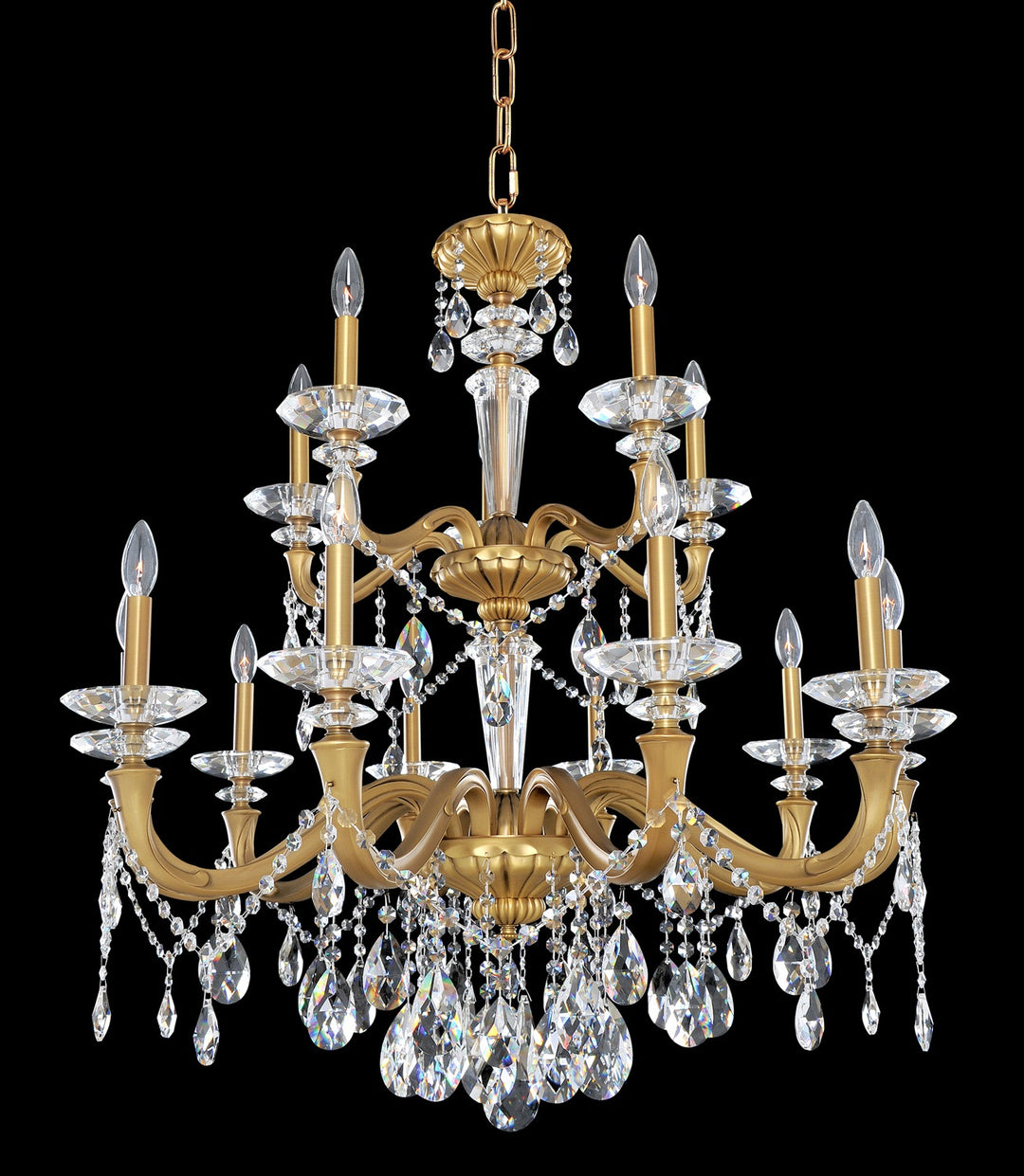 Allegri Jolivet 021772-032-FR001 Chandelier Light - Historic Brass