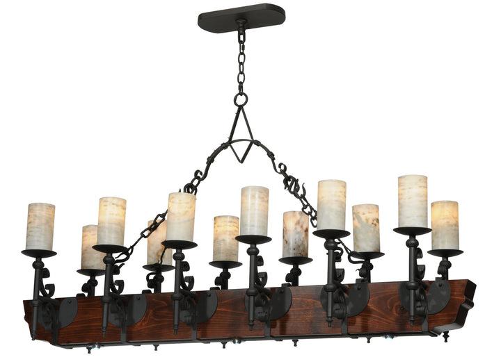 Meyda Tiffany Tudor 127483 Pendant Light - Wrought Iron