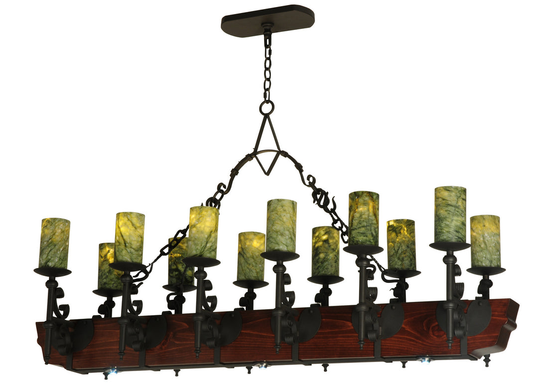 Meyda Tiffany Tudor 127484 Pendant Light - Wrought Iron
