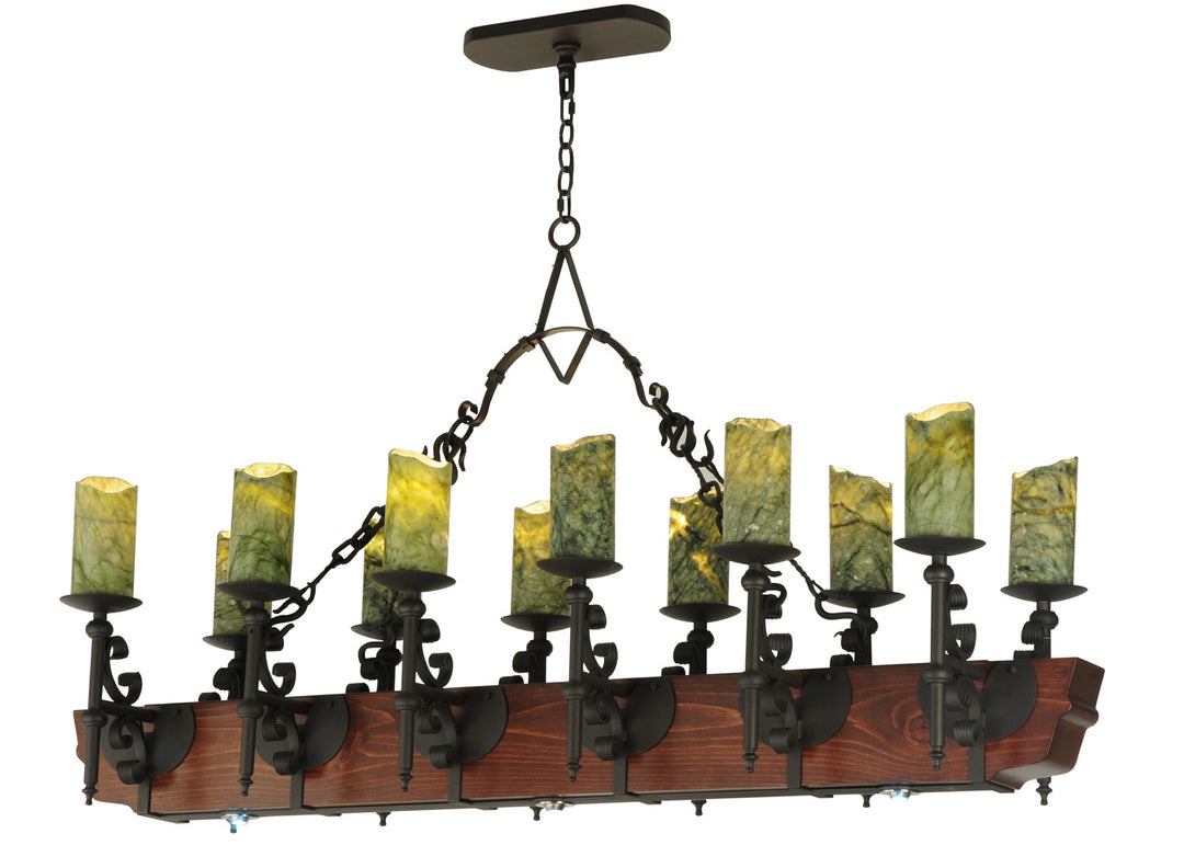 Meyda Tiffany Tudor 127486 Pendant Light - Wrought Iron