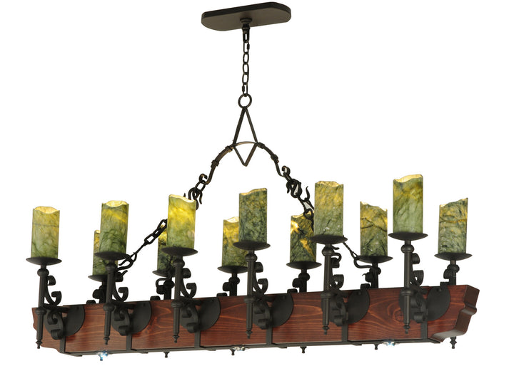 Meyda Tiffany Tudor 127486 Pendant Light - Wrought Iron