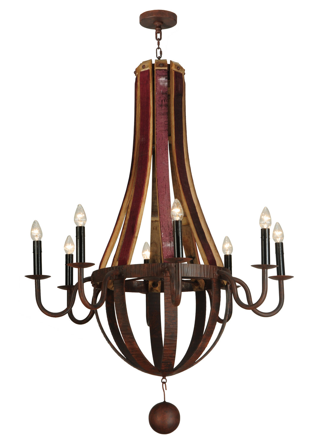 Meyda Tiffany Barrel Stave 127589 Chandelier Light - Rust,Custom
