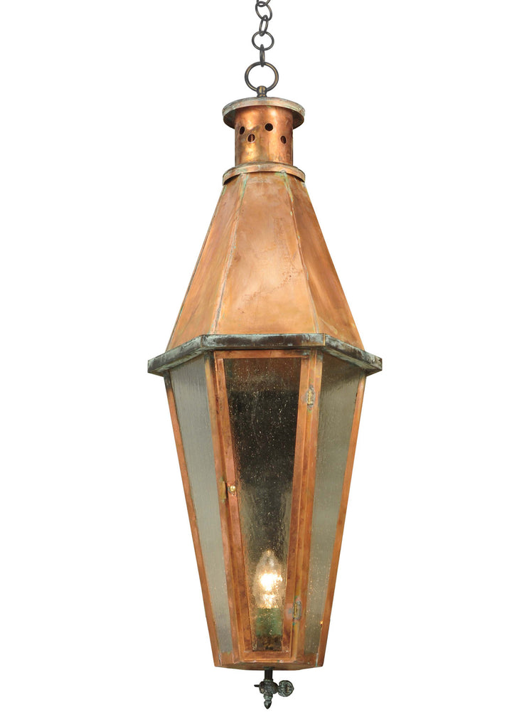 Meyda Tiffany Lighting 128711 Millesime One Light Pendant Outdoor Copper/Antique/Verde