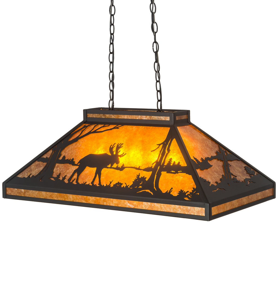 Meyda Tiffany Moose At Lake 128922 Pendant Light - Custom