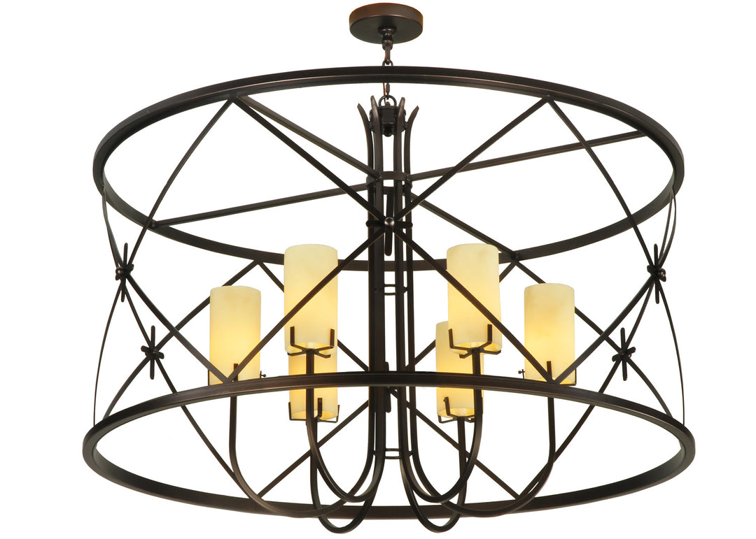Meyda Tiffany Penelope 128923 Chandelier Light - Mahogany Bronze
