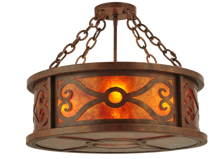 Meyda Tiffany Donya 129143 Ceiling Light - Red Rust,Custom