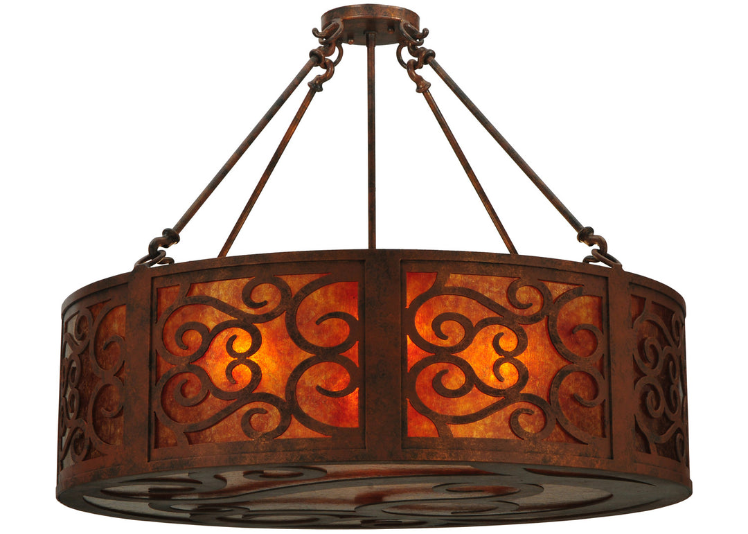 Meyda Tiffany Dean 129145 Pendant Light - Red Rust, Custom