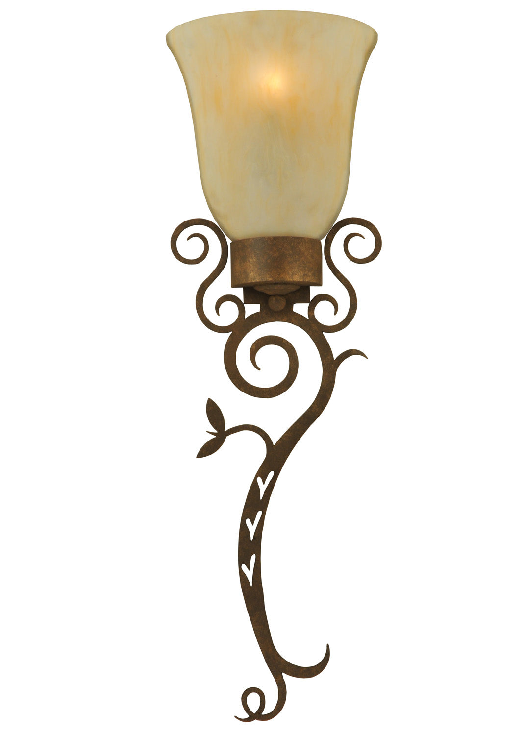 Meyda Tiffany Zoey 129314 Wall Light - Craftsman Brown