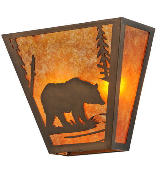 Meyda Tiffany Bear Creek 129337 Wall Light - Antique Copper