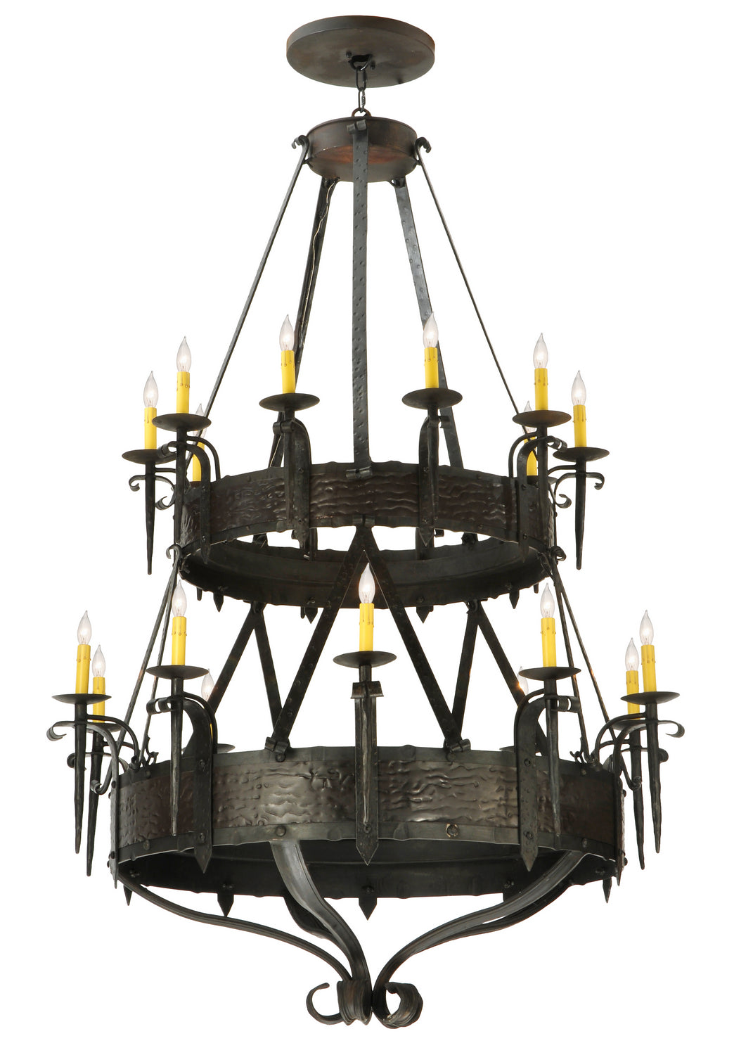 Meyda Tiffany Costello 129518 Chandelier Light - Wrought Iron