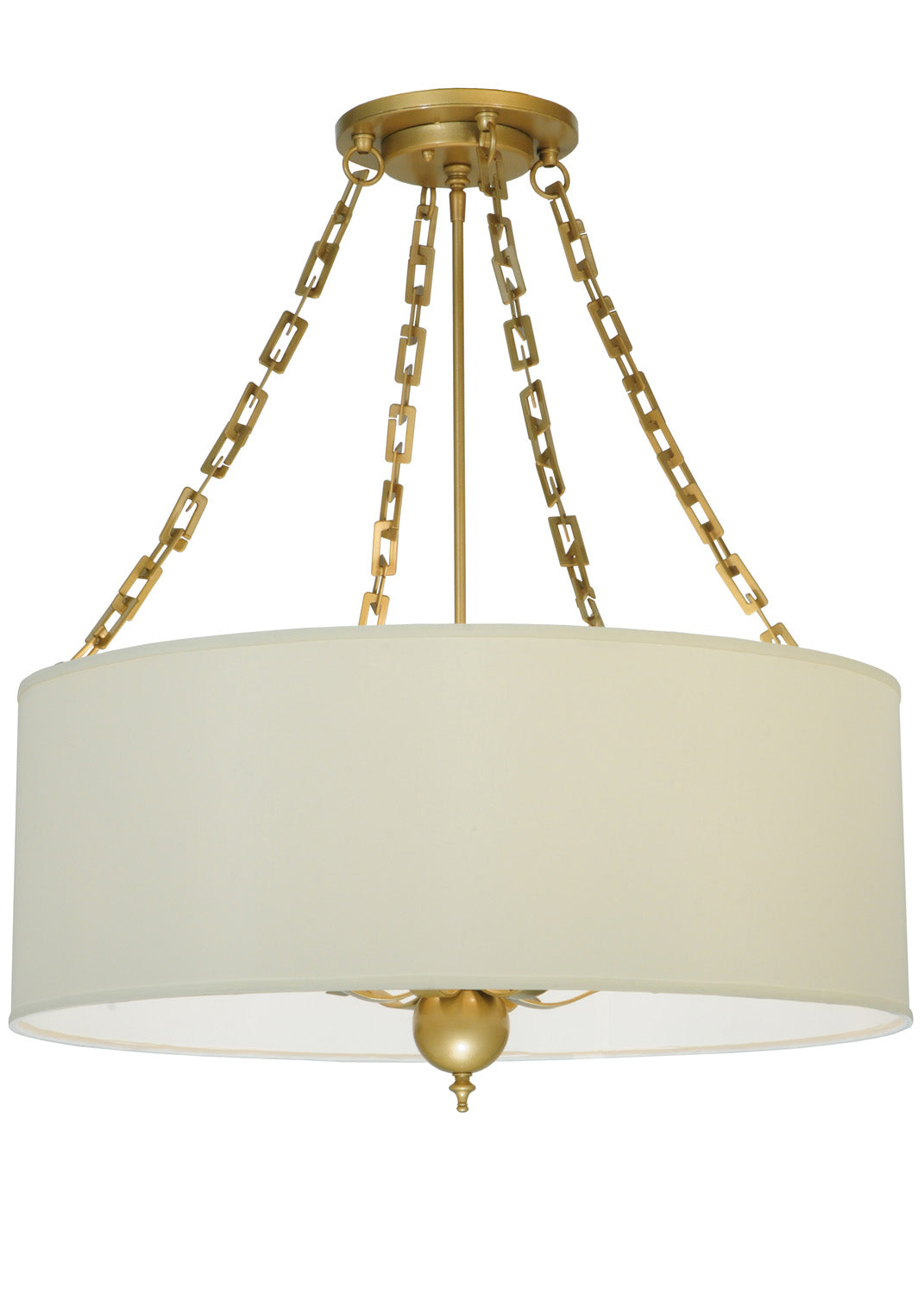 Meyda Tiffany Cilindro 129690 Pendant Light - Gold/#Eggshell