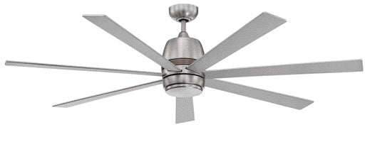 Kendal Sixty-Seven AC20760-SN Ceiling Fan 60 - Satin Nickel, Silver/