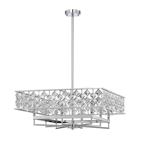 Kendal Milano PF60-8L26-CH Chandelier Light - Chrome