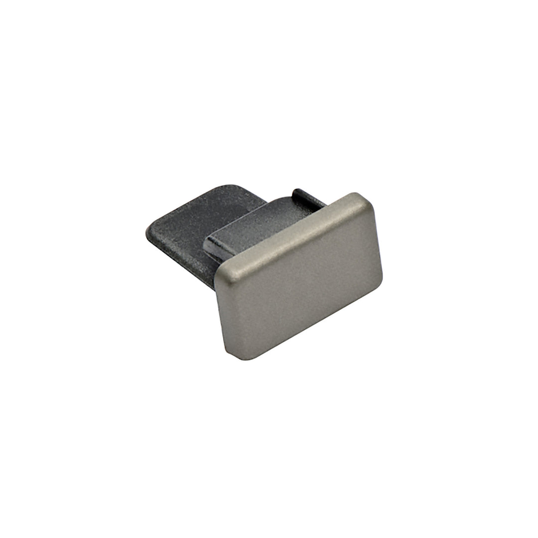 Kendal Lighting TA009-BST Track Accessory End Cap Track Light Pewter, Nickel, Silver