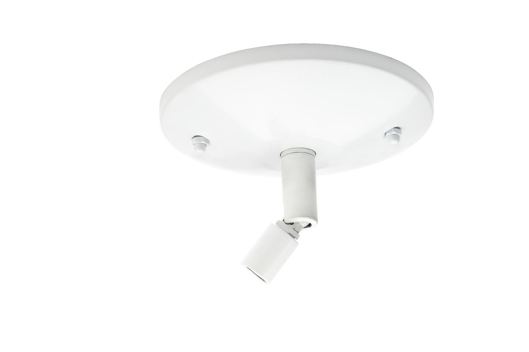 Kendal Lighting TA014-SW-WH Track Accessory Swivel Canopy For Stem Kit Track Light White