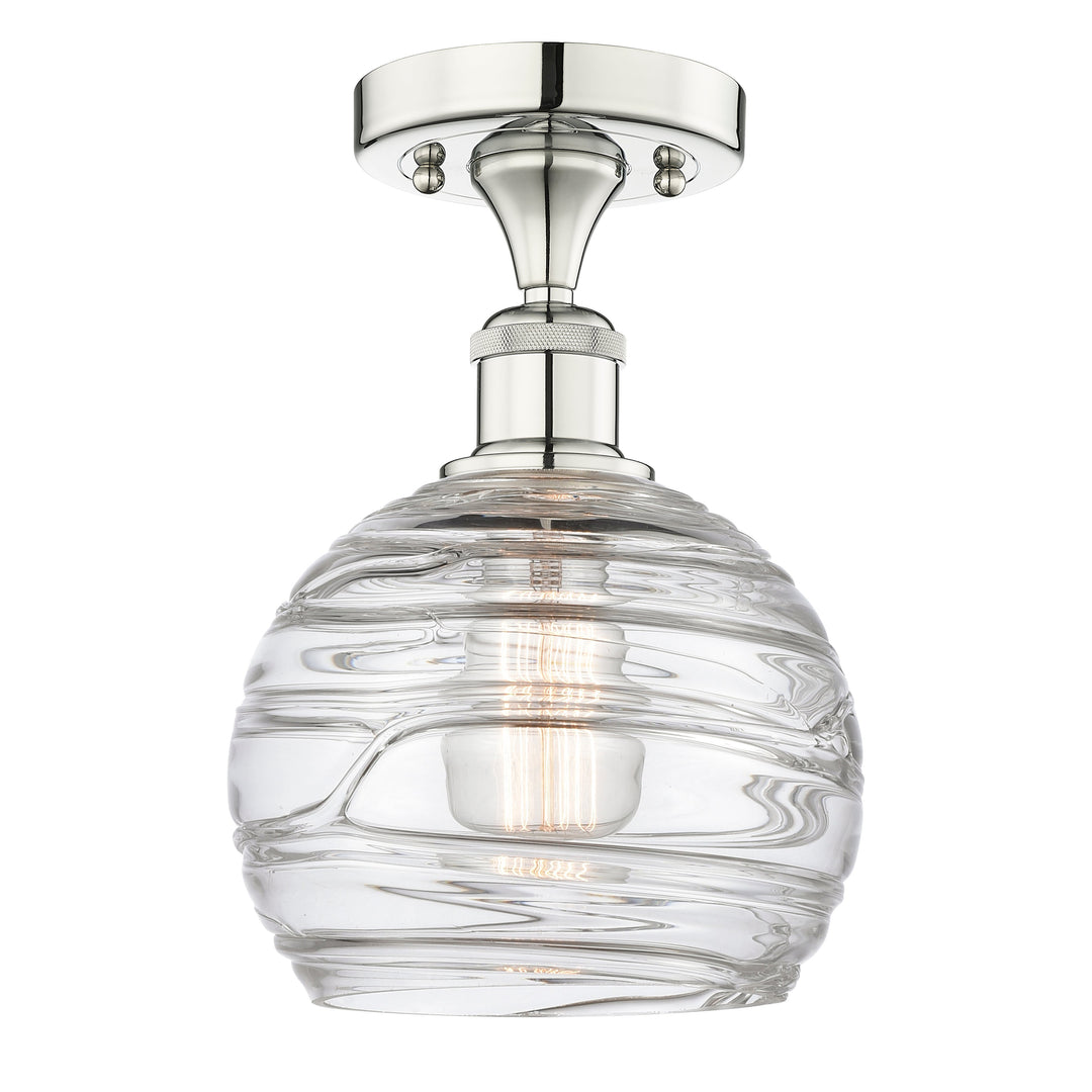 Innovations Edison 616-1F-PN-G1213-8 Ceiling Light - Polished Nickel