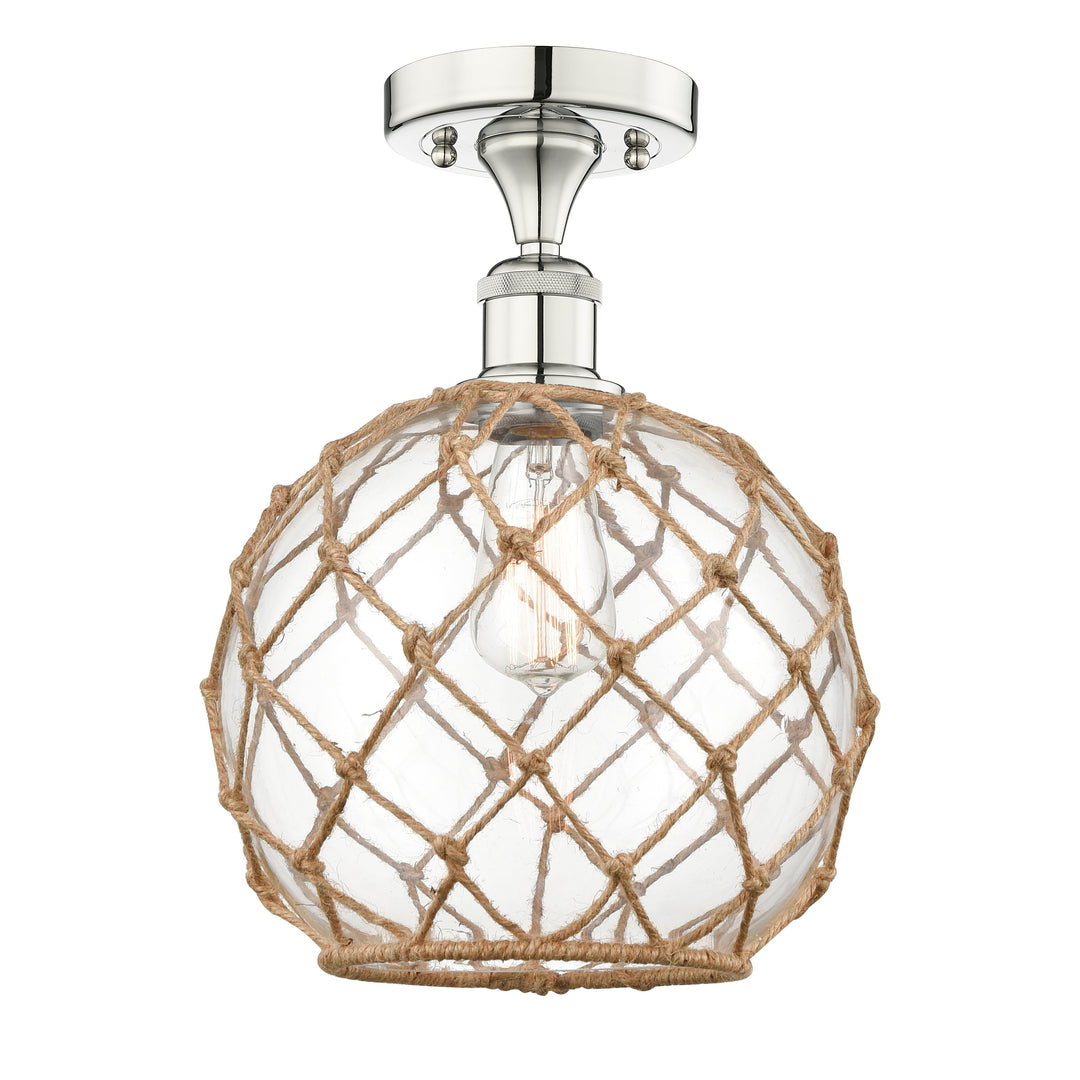 Innovations Edison 616-1F-PN-G122-10RB Ceiling Light - Polished Nickel