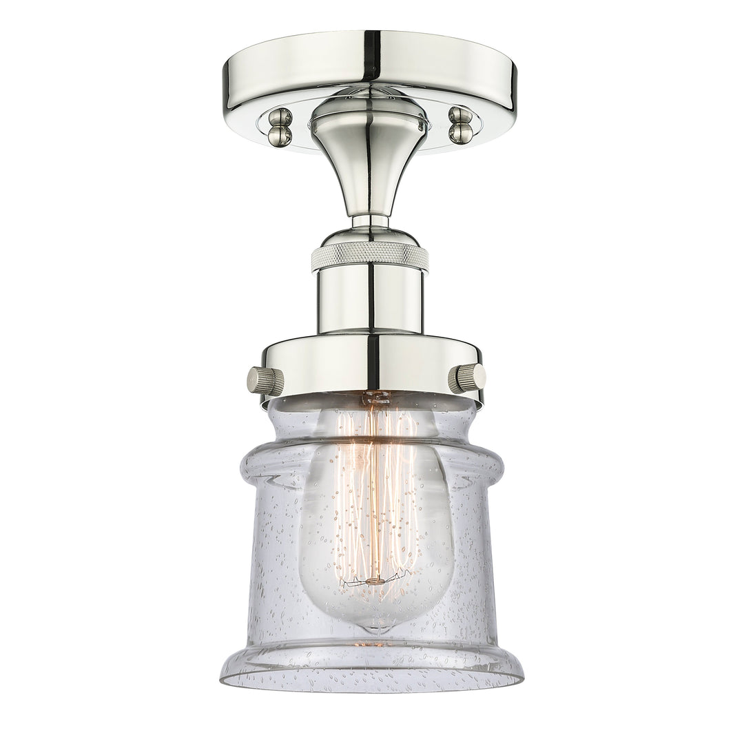 Innovations Edison 616-1F-PN-G184S Ceiling Light - Polished Nickel