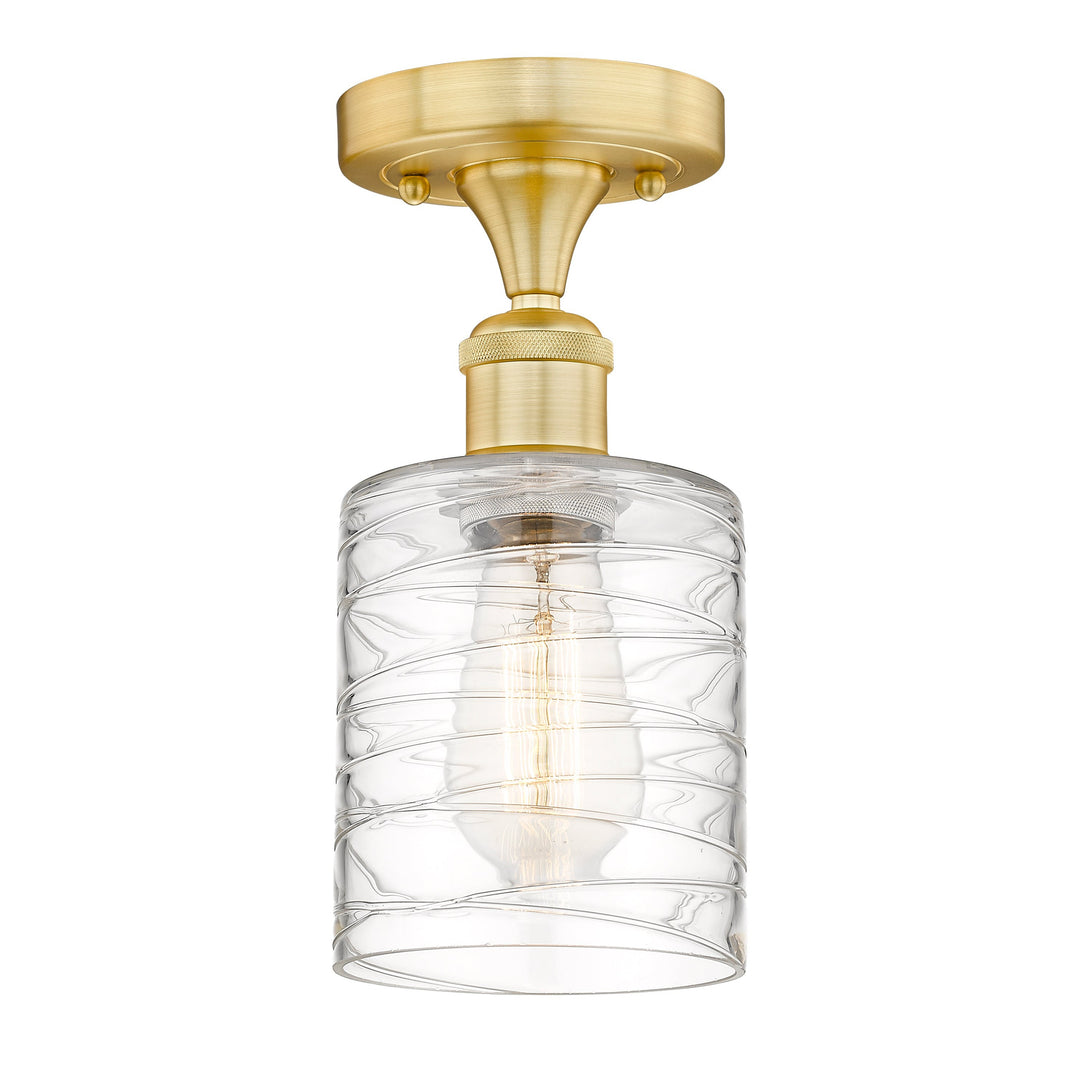 Innovations Edison 616-1F-SG-G1113 Ceiling Light - Satin Gold