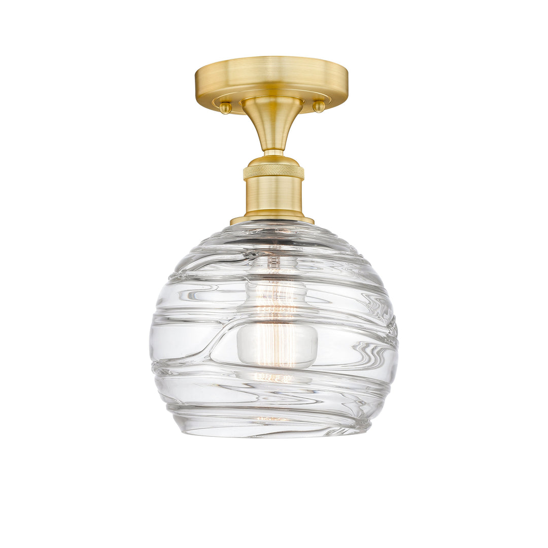 Innovations Edison 616-1F-SG-G1213-8 Ceiling Light - Satin Gold