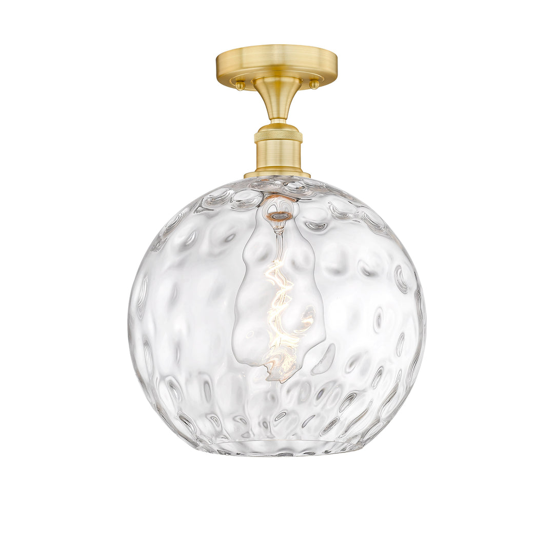 Innovations Edison 616-1F-SG-G1215-12 Ceiling Light - Satin Gold