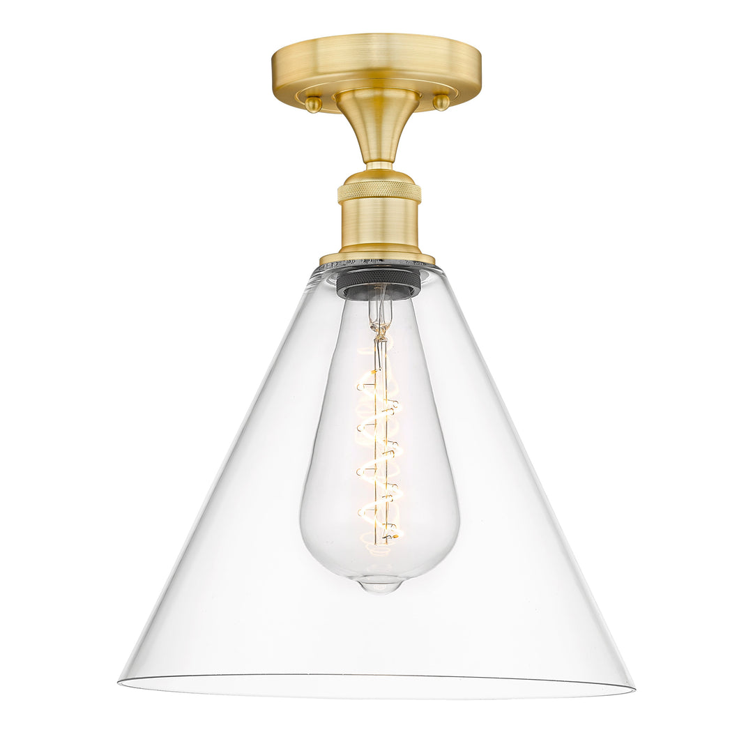 Innovations Edison 616-1F-SG-GBC-122 Ceiling Light - Satin Gold