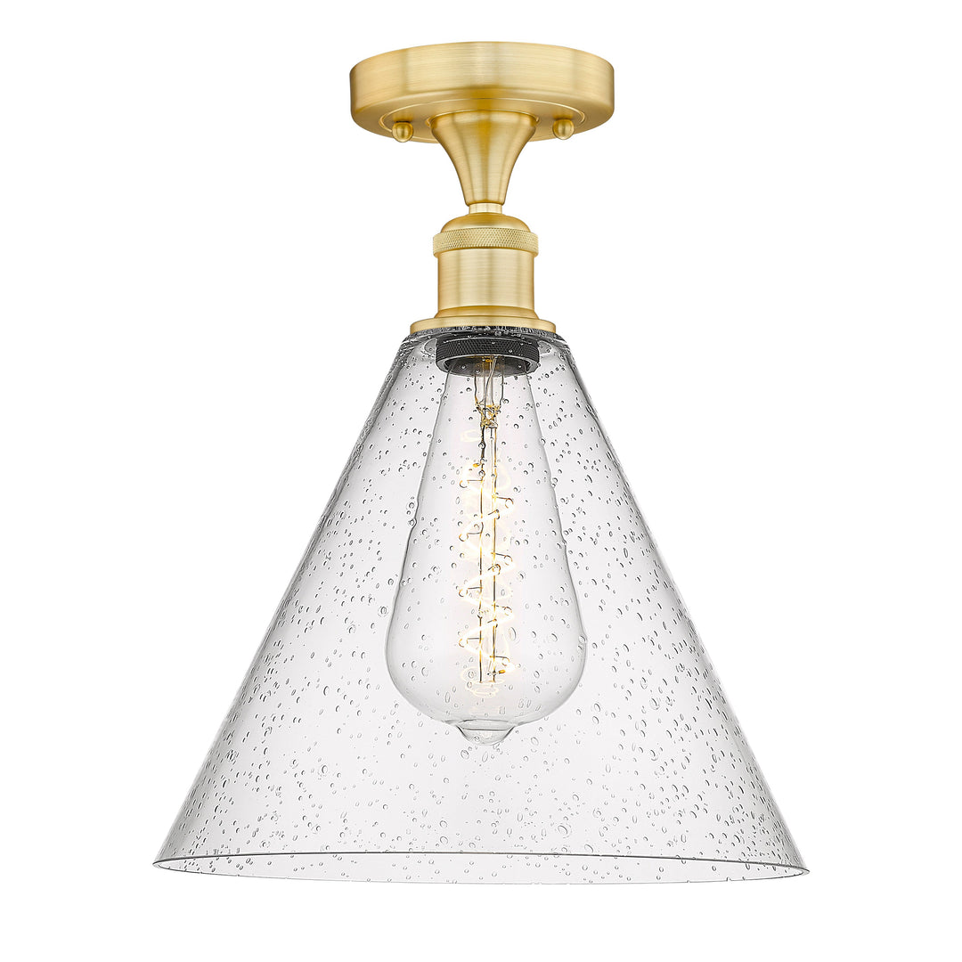 Innovations Edison 616-1F-SG-GBC-124 Ceiling Light - Satin Gold