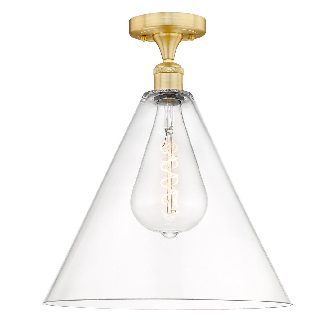 Innovations Edison 616-1F-SG-GBC-162 Ceiling Light - Satin Gold
