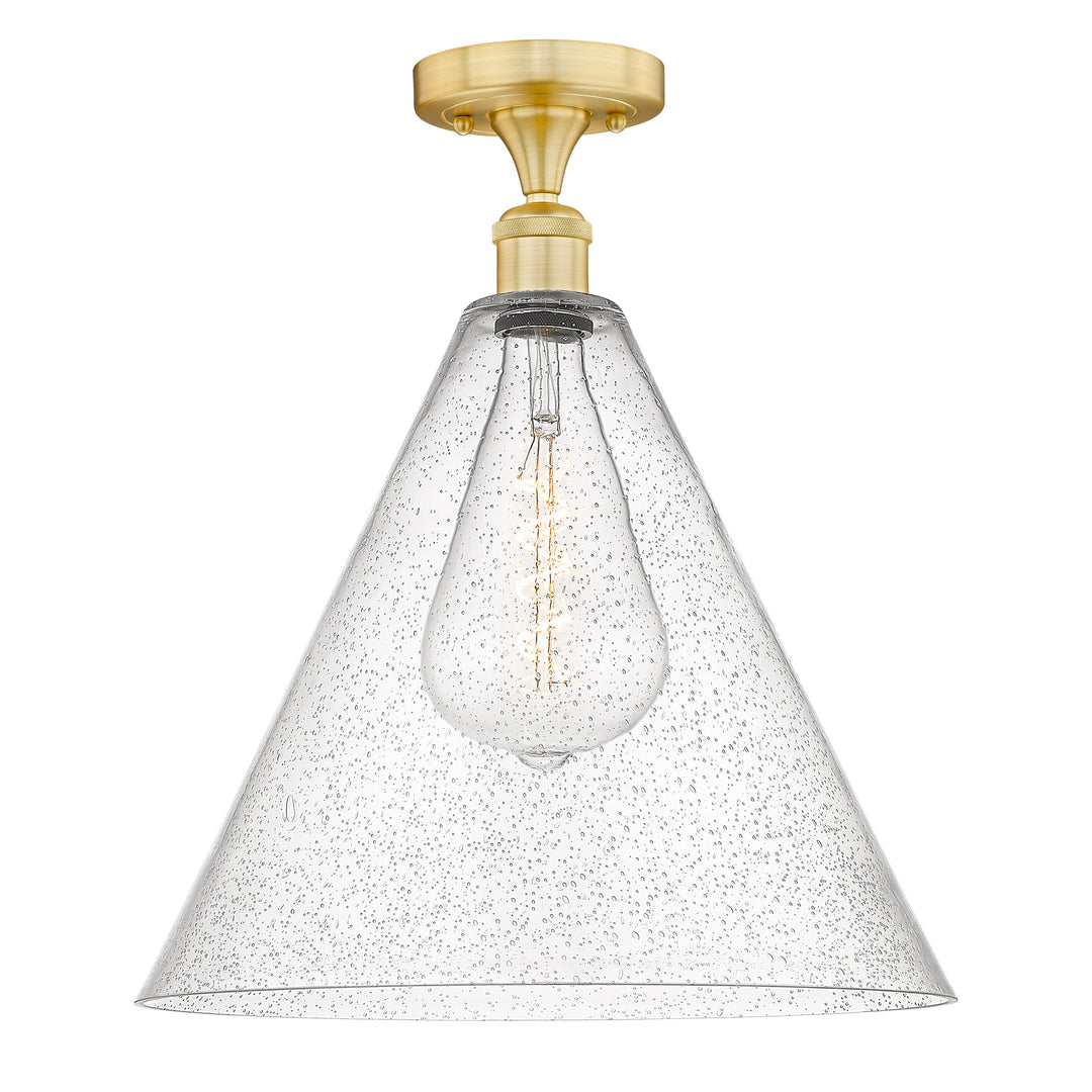 Innovations Edison 616-1F-SG-GBC-164 Ceiling Light - Satin Gold