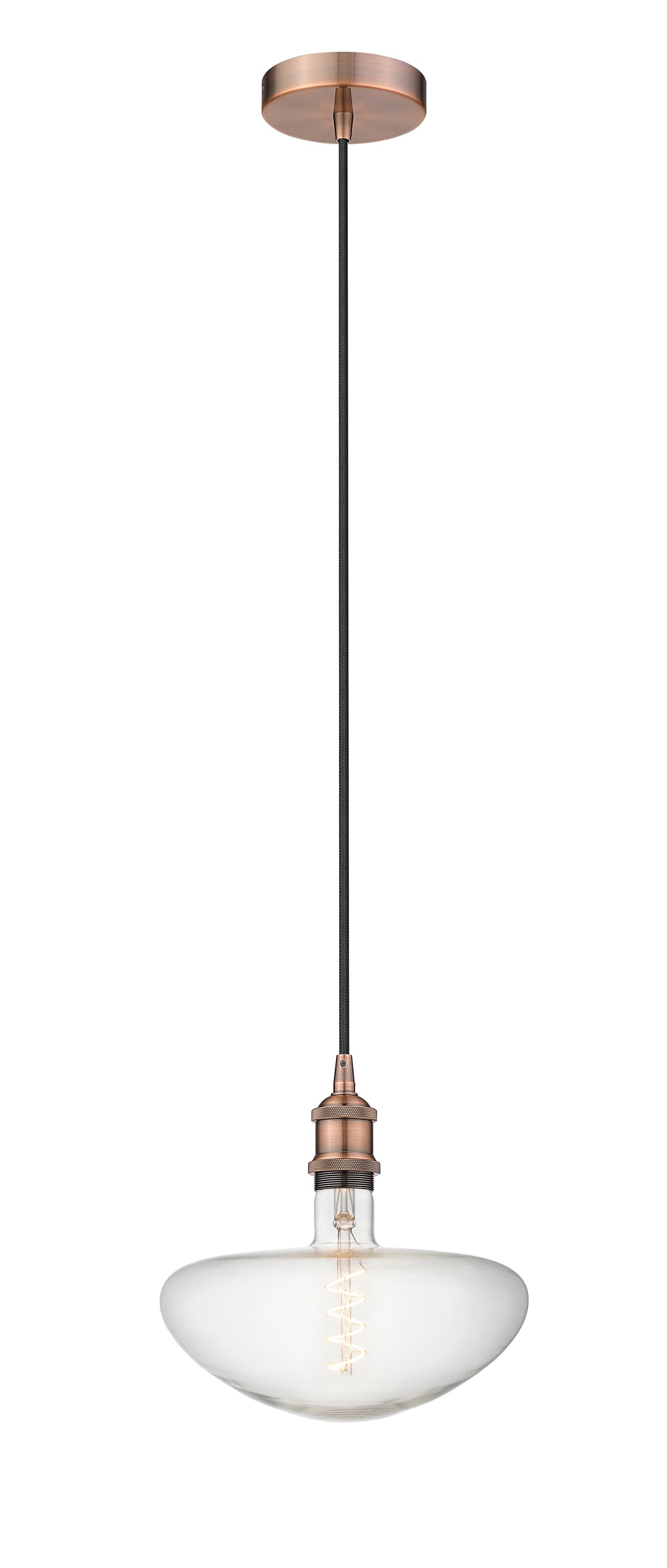 Innovations Edison 616-1P-AC-BB250LED Pendant Light - Antique Copper
