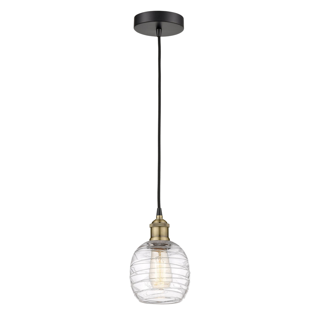 Innovations Edison 616-1P-BAB-G1013 Pendant Light - Black Antique Brass