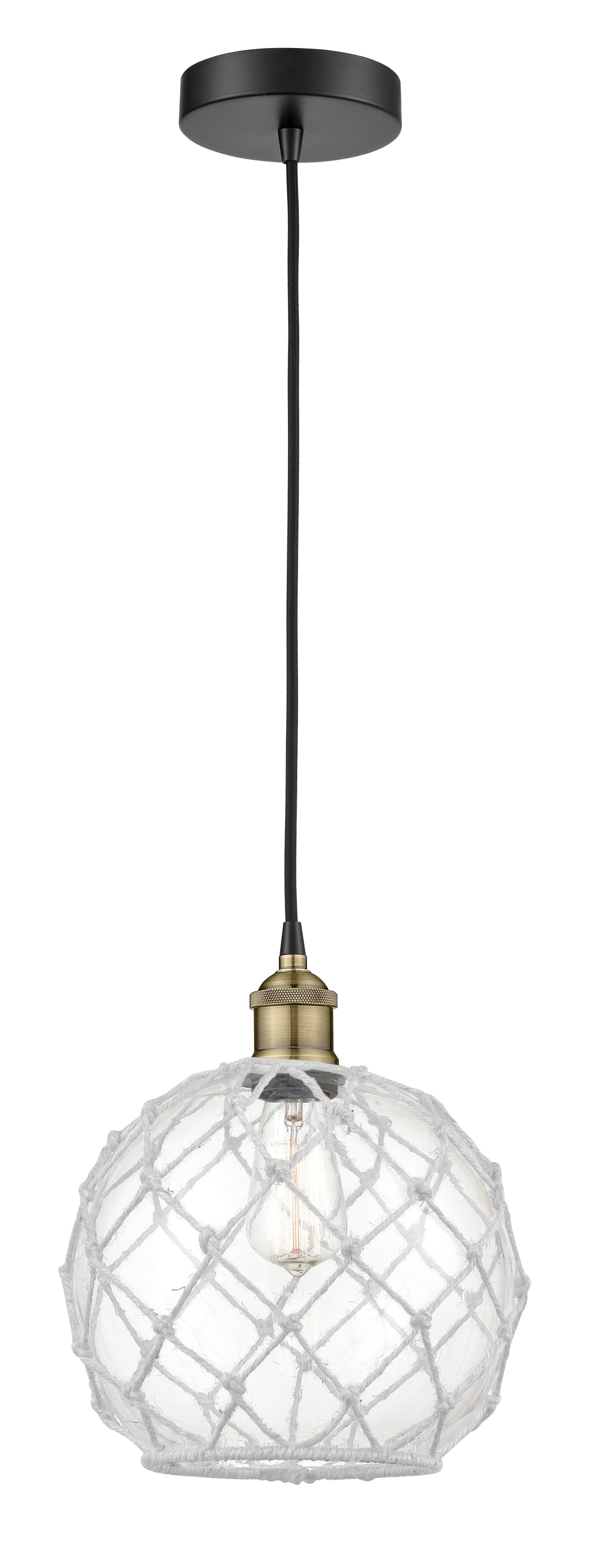 Innovations Downtown Urban 616-1P-BAB-G122-10RW Pendant Light - Black Antique Brass