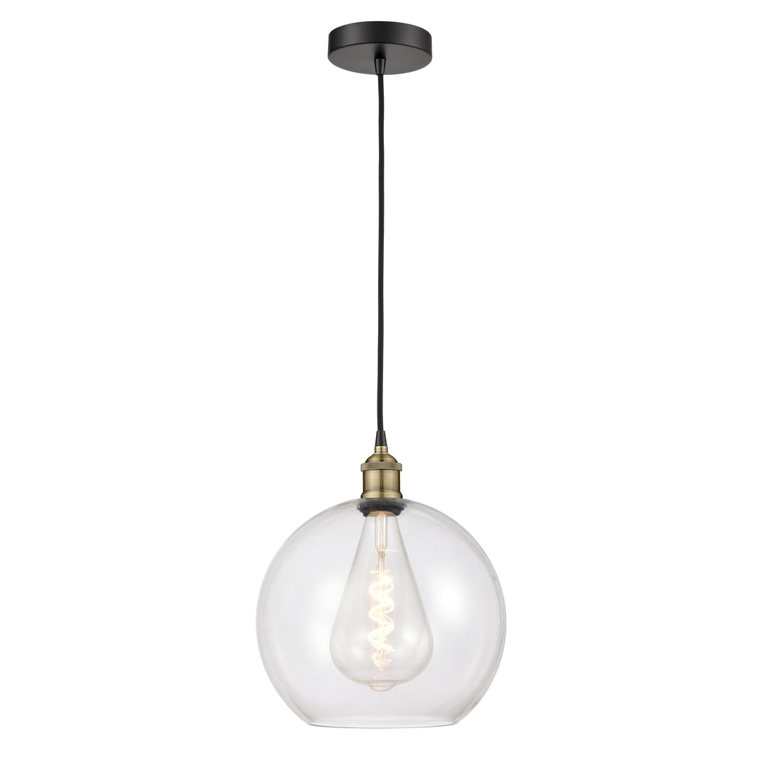 Innovations Edison 616-1P-BAB-G122-12 Pendant Light - Black Antique Brass