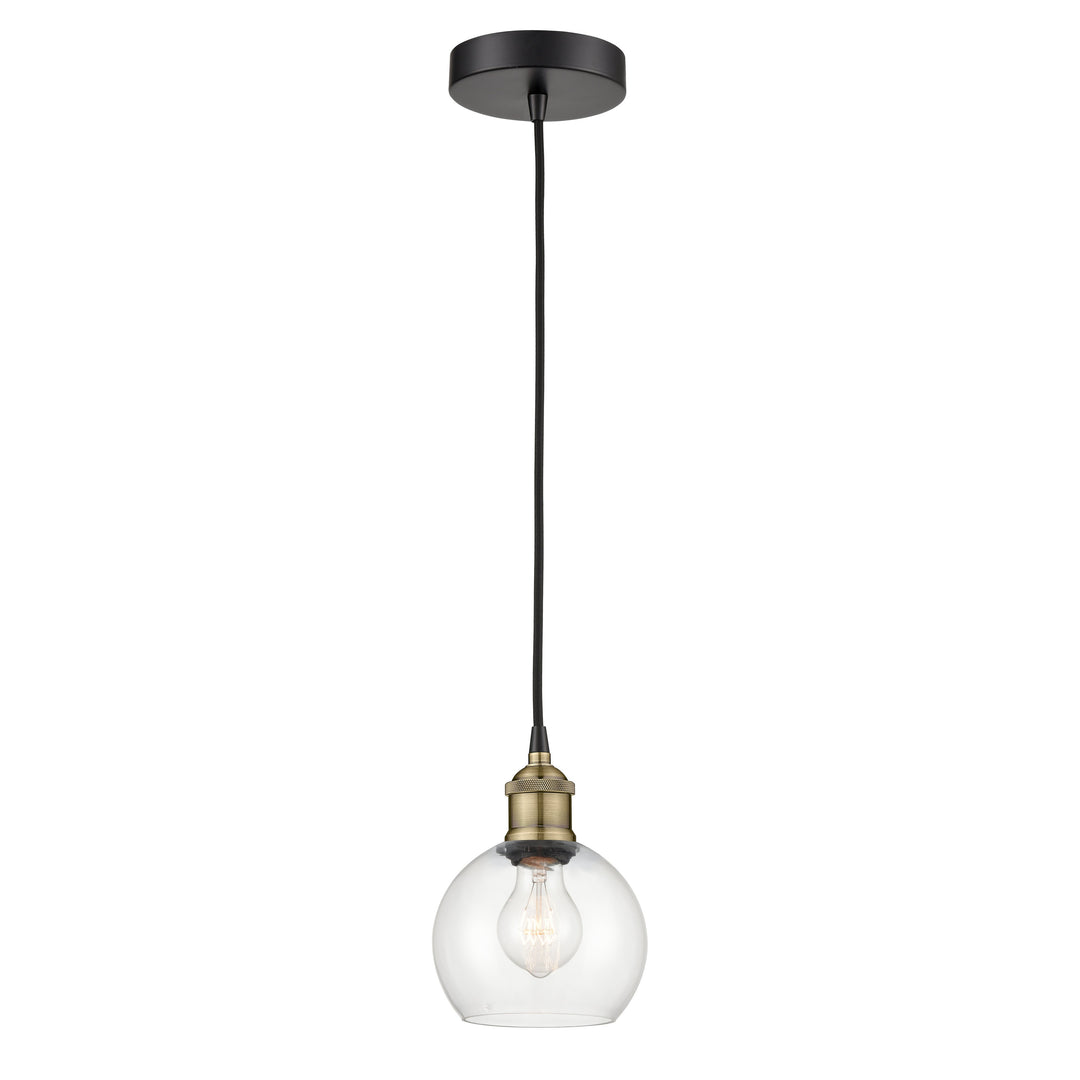 Innovations Edison 616-1P-BAB-G122-6 Pendant Light - Black Antique Brass