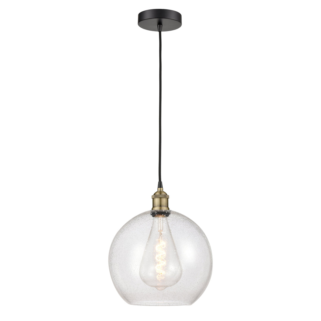 Innovations Edison 616-1P-BAB-G124-12 Pendant Light - Black Antique Brass