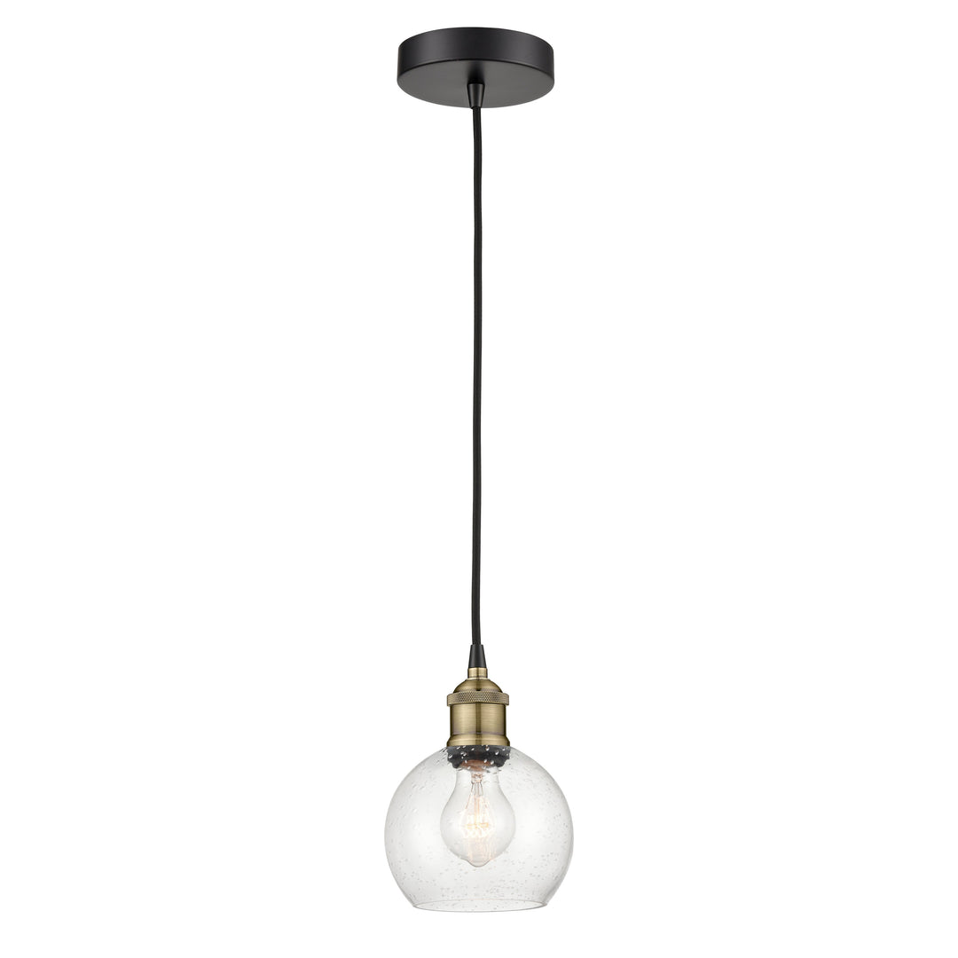 Innovations Edison 616-1P-BAB-G124-6 Pendant Light - Black Antique Brass