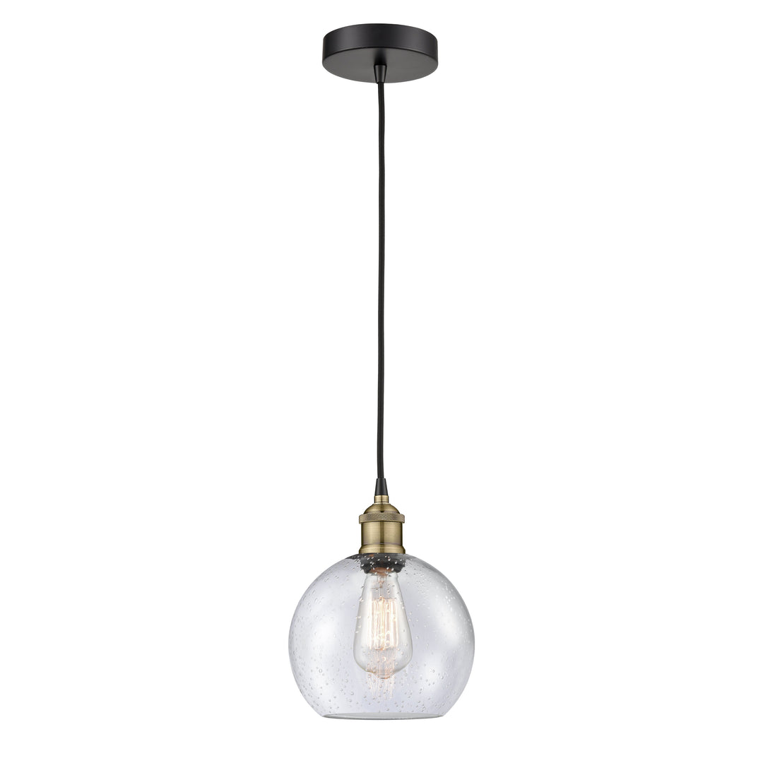Innovations Edison 616-1P-BAB-G124-8 Pendant Light - Black Antique Brass