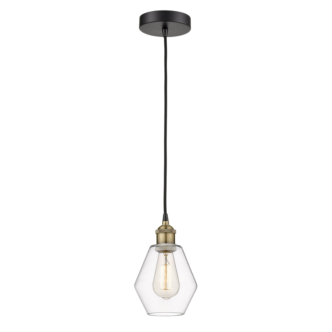 Innovations Edison 616-1P-BAB-G652-6 Pendant Light - Black Antique Brass
