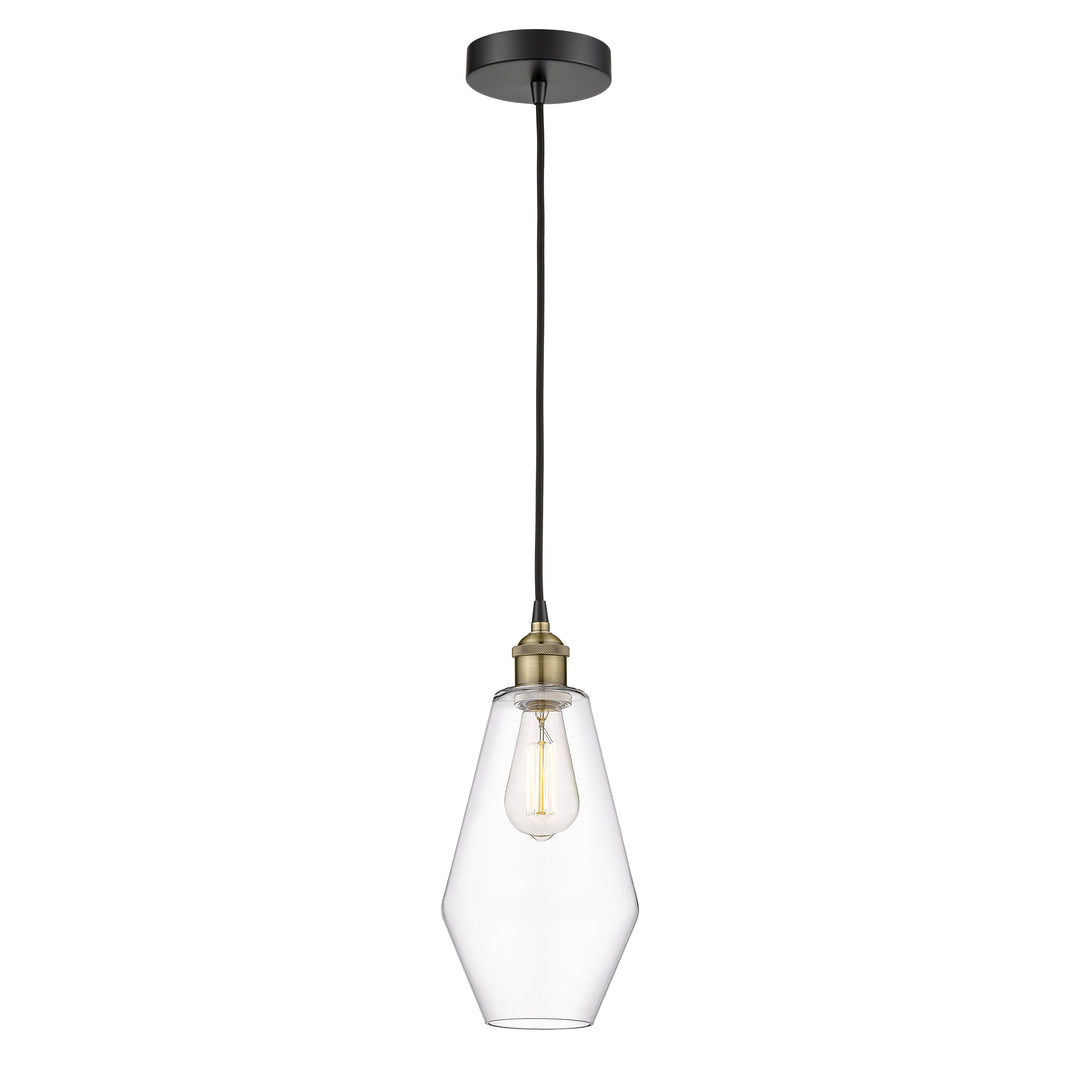 Innovations Edison 616-1P-BAB-G652-7 Pendant Light - Black Antique Brass