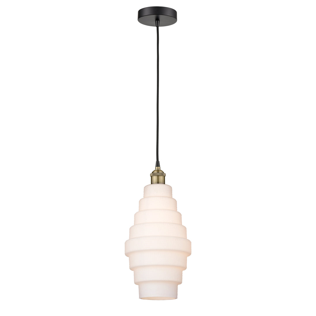 Innovations Edison 616-1P-BAB-G671-8 Pendant Light - Black Antique Brass