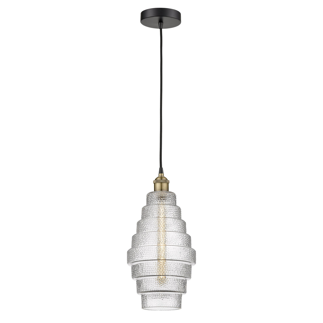 Innovations Edison 616-1P-BAB-G672-8 Pendant Light - Black Antique Brass