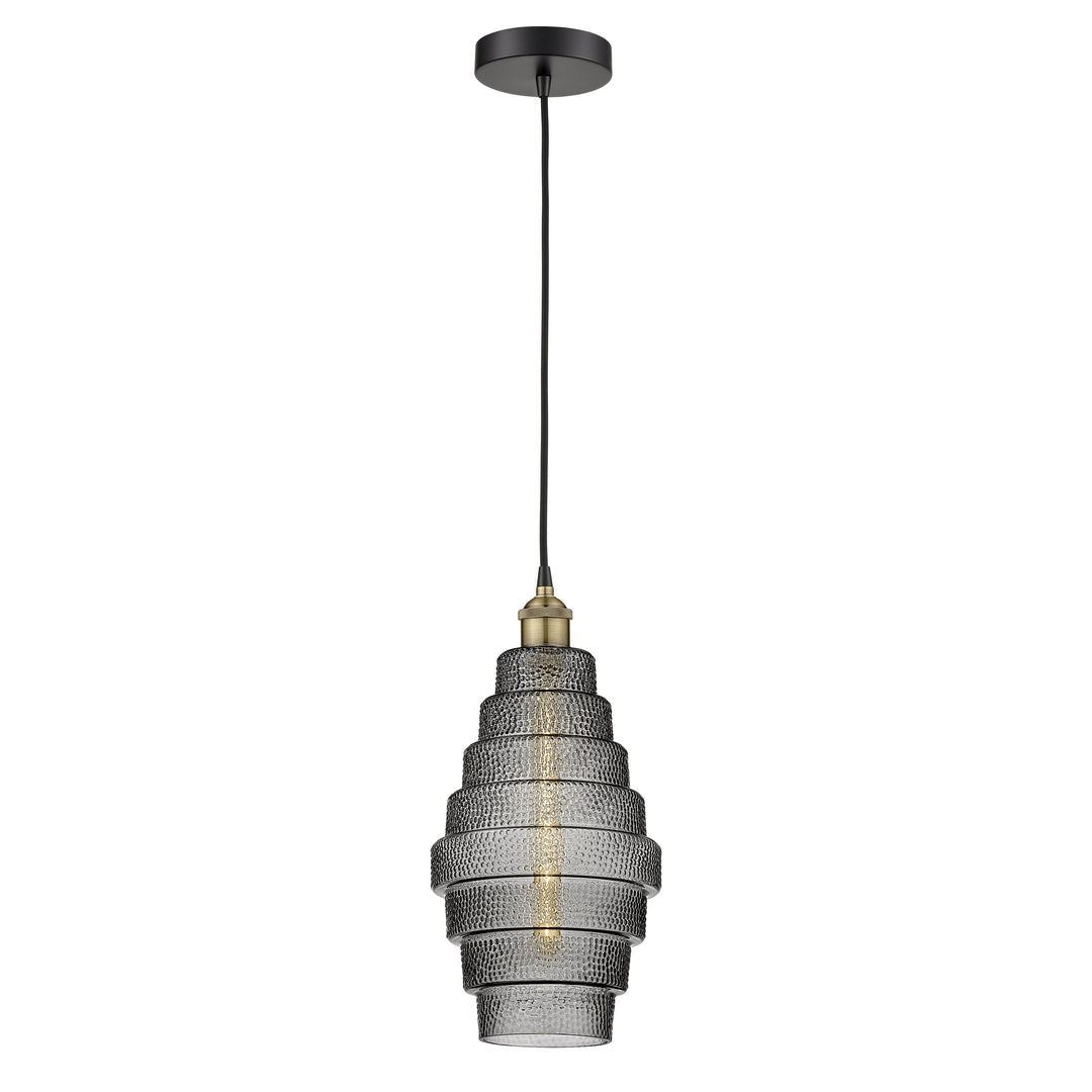 Innovations Edison 616-1P-BAB-G673-8 Pendant Light - Black Antique Brass